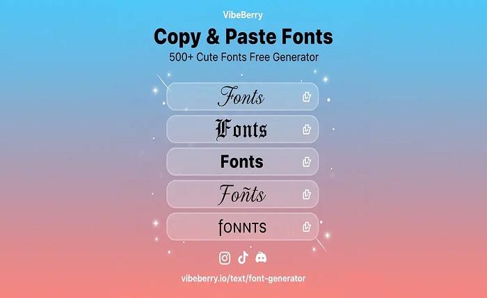 copy and paste fonts